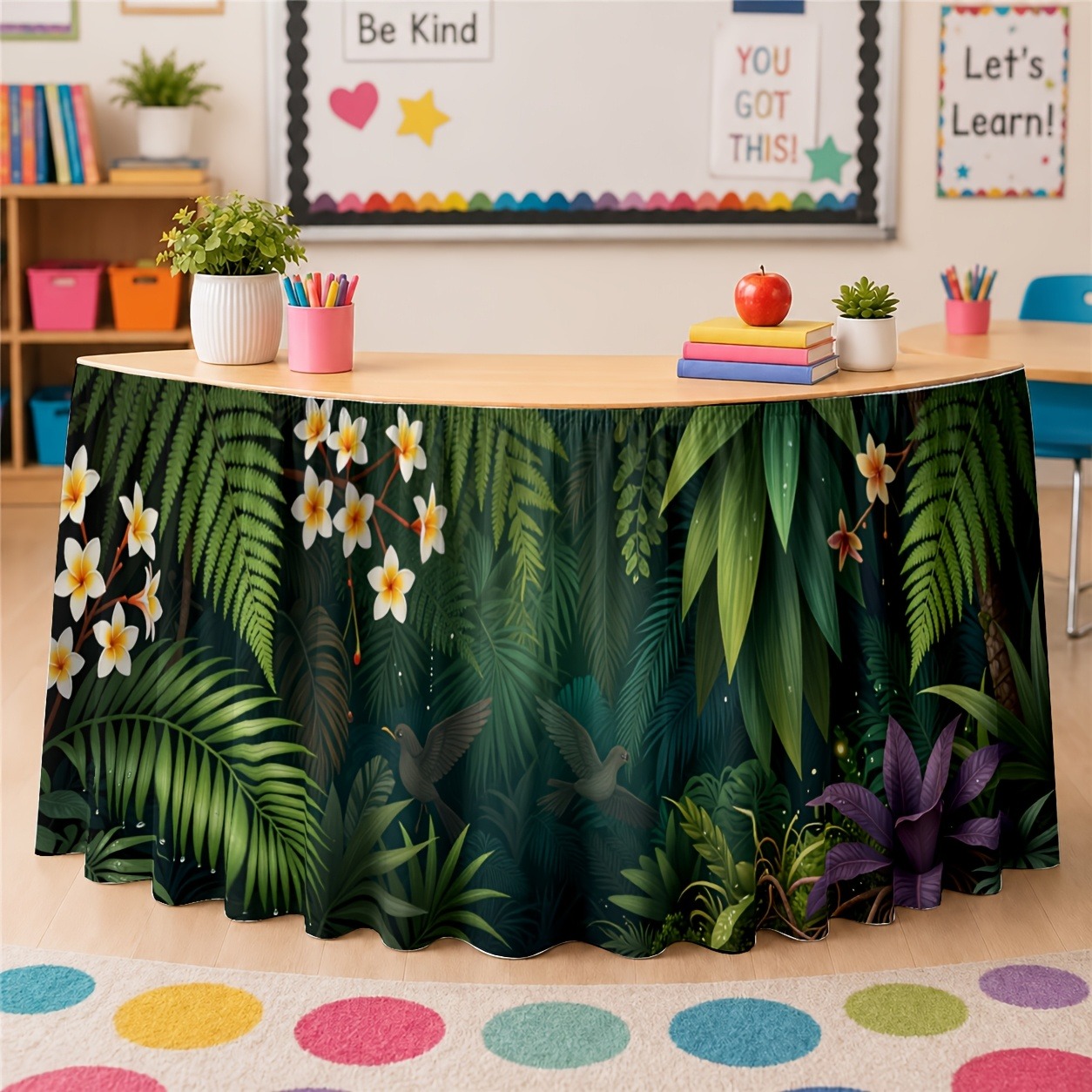Home Office Work Table - Zielone, egzotyczne rośliny dekoracyjne do biurek,