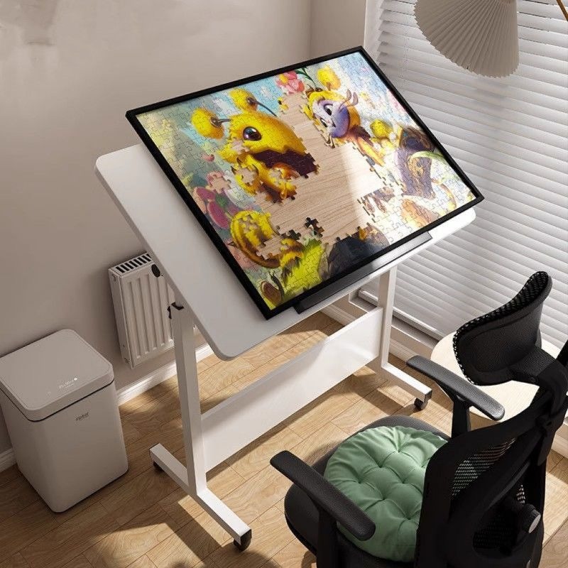 Home Office Work Table - Kreatywne, nowoczesne, drewniane, składane, regulowane na