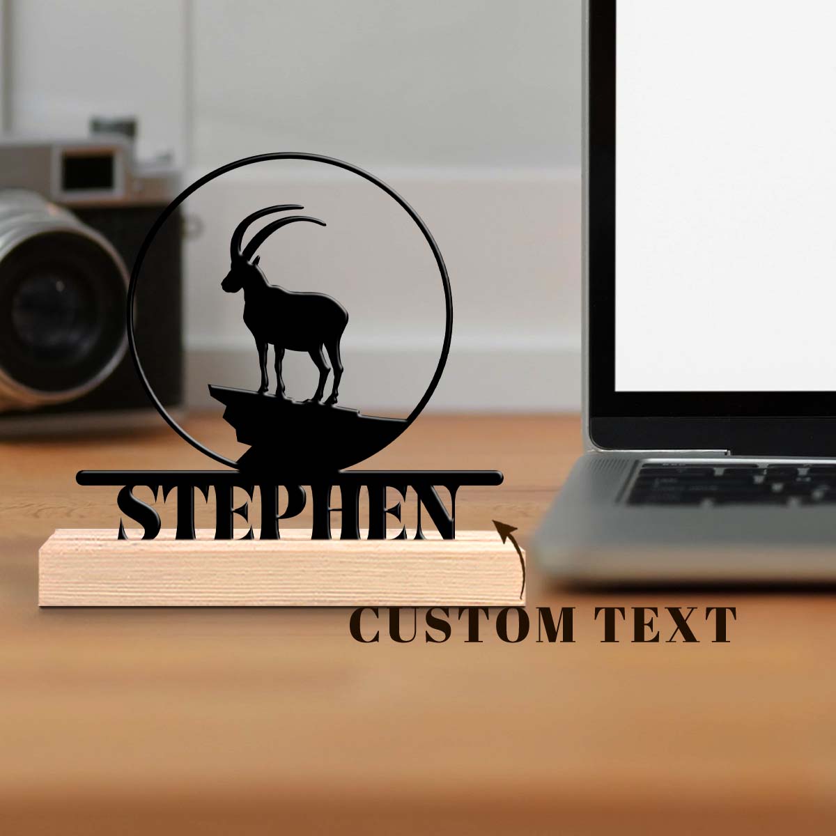 Home Office Or - 1 szt. Personalizowana żelazna ozdoba na