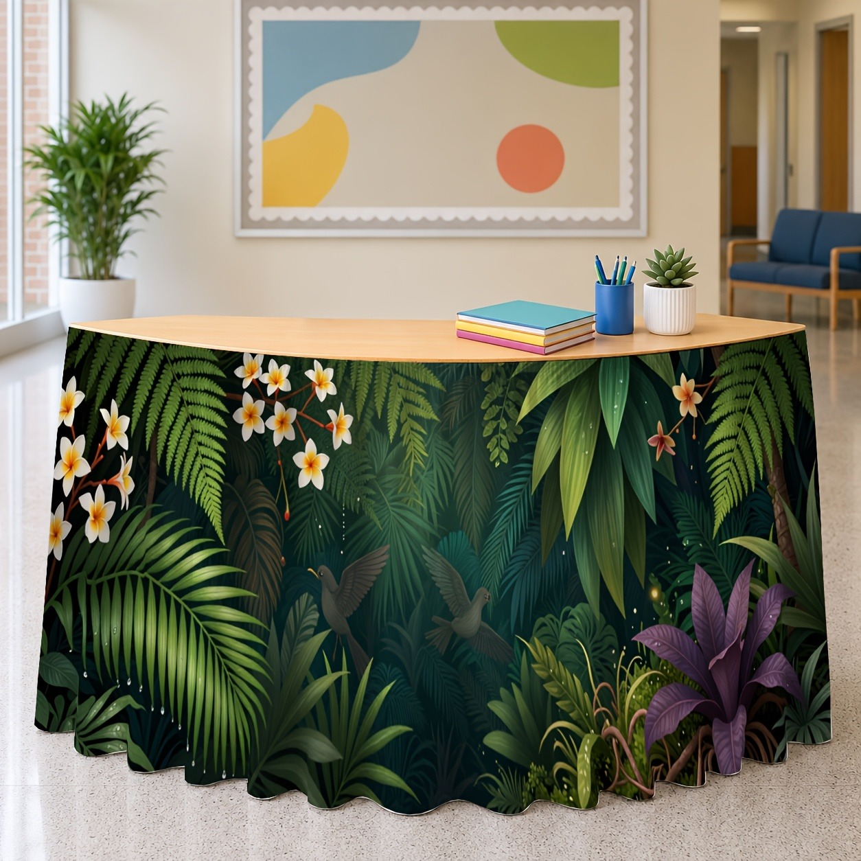 Zielone, egzotyczne rośliny de – Home Office Work Table recenzja i cena