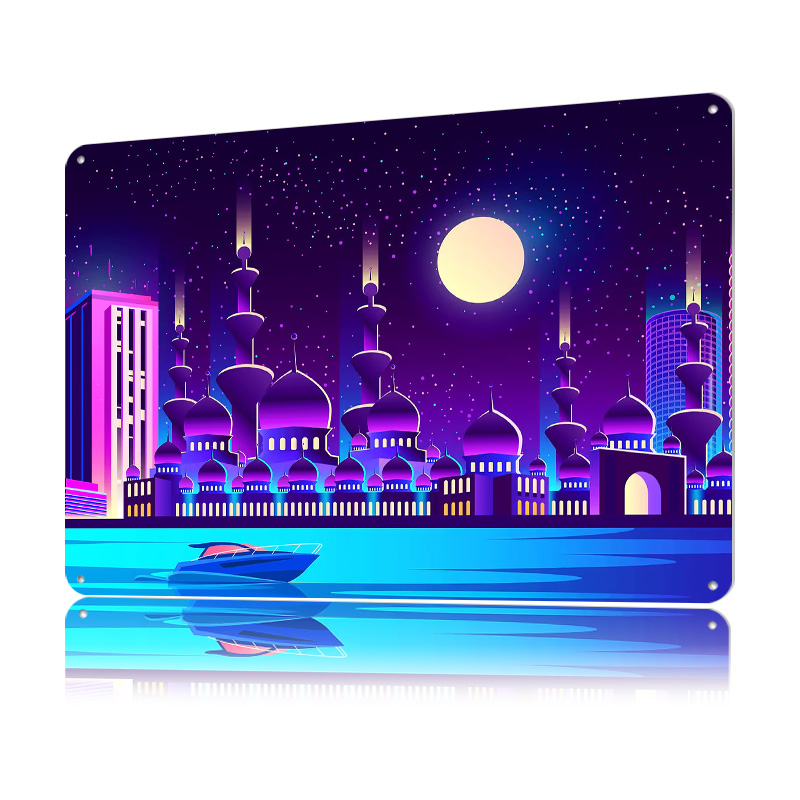 Synthwave Neonowe Miasto Dubaj – Home Office Dubai recenzja i cena