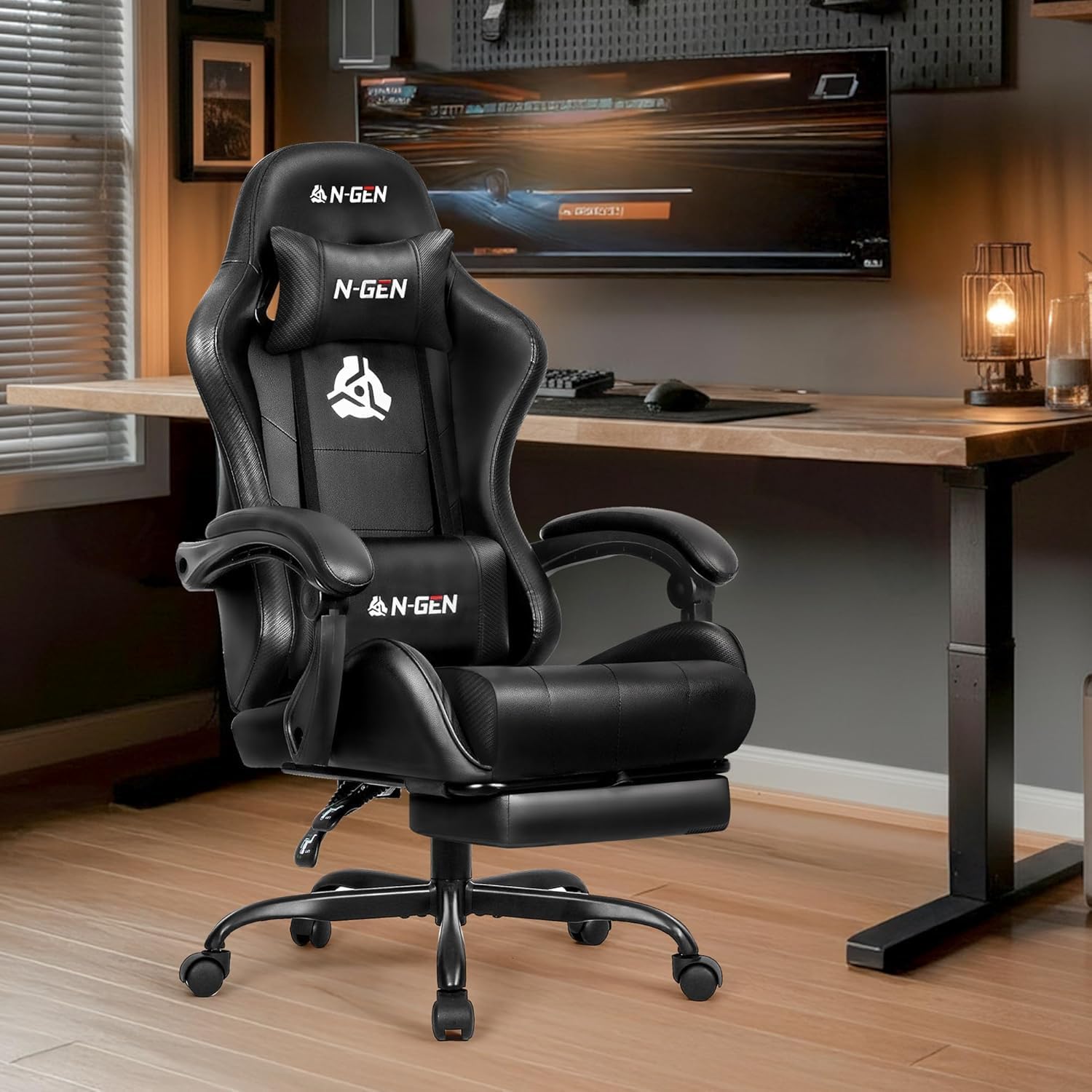 Krzesło gamingowe z podnóżkiem – Ergonomic Office Chair recenzja i cena