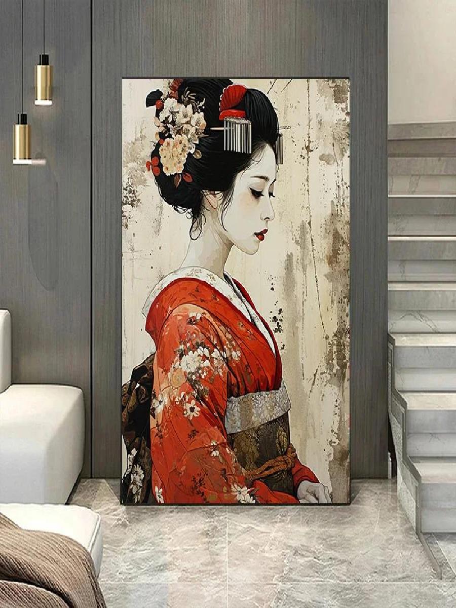 Eleganckie Kimono Gejsza Płótn – Home Office Room Inspiration recenzja i cena