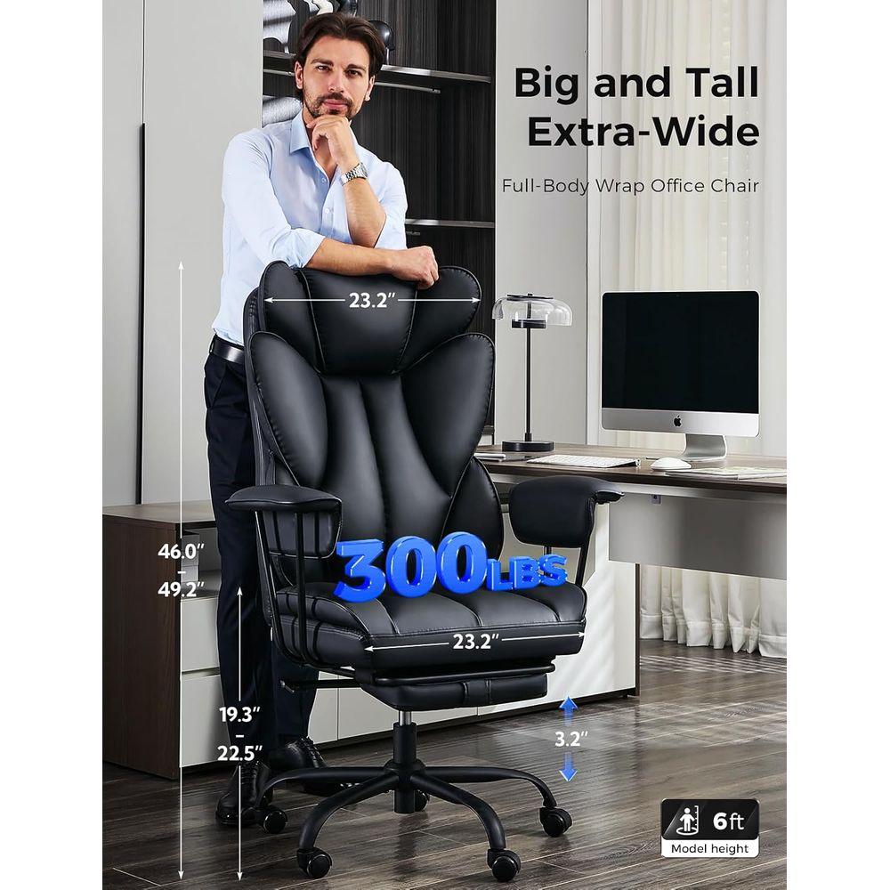 Duża i wysoka krzesło biurowe  – Ergonomic Office Chair recenzja i cena