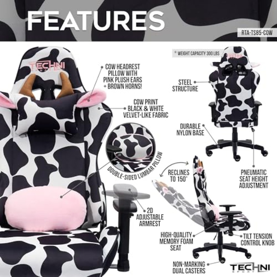 Krzesło gamingowe do domowego  – Ergonomic Office Chair recenzja i cena