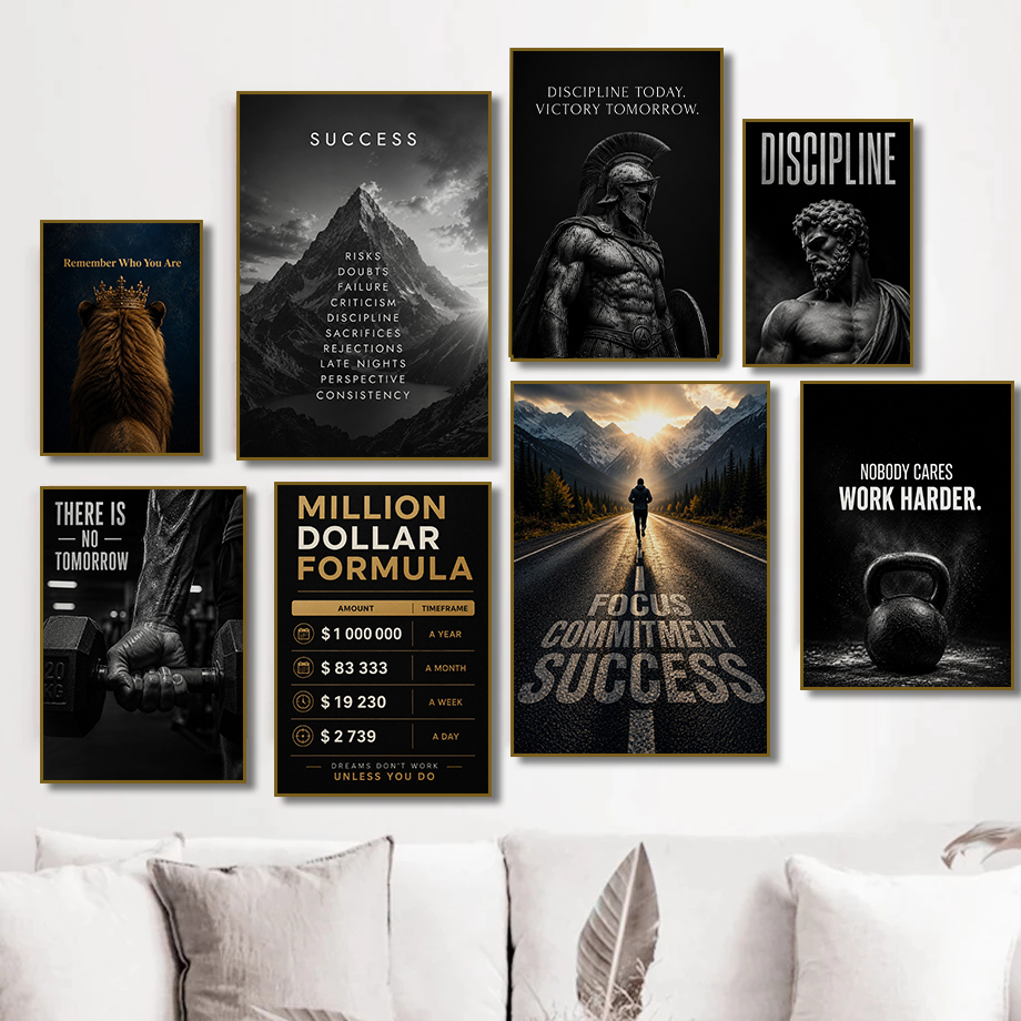 Nowoczesny Plakat Motywacyjny  – Home Office Room Inspiration recenzja i cena