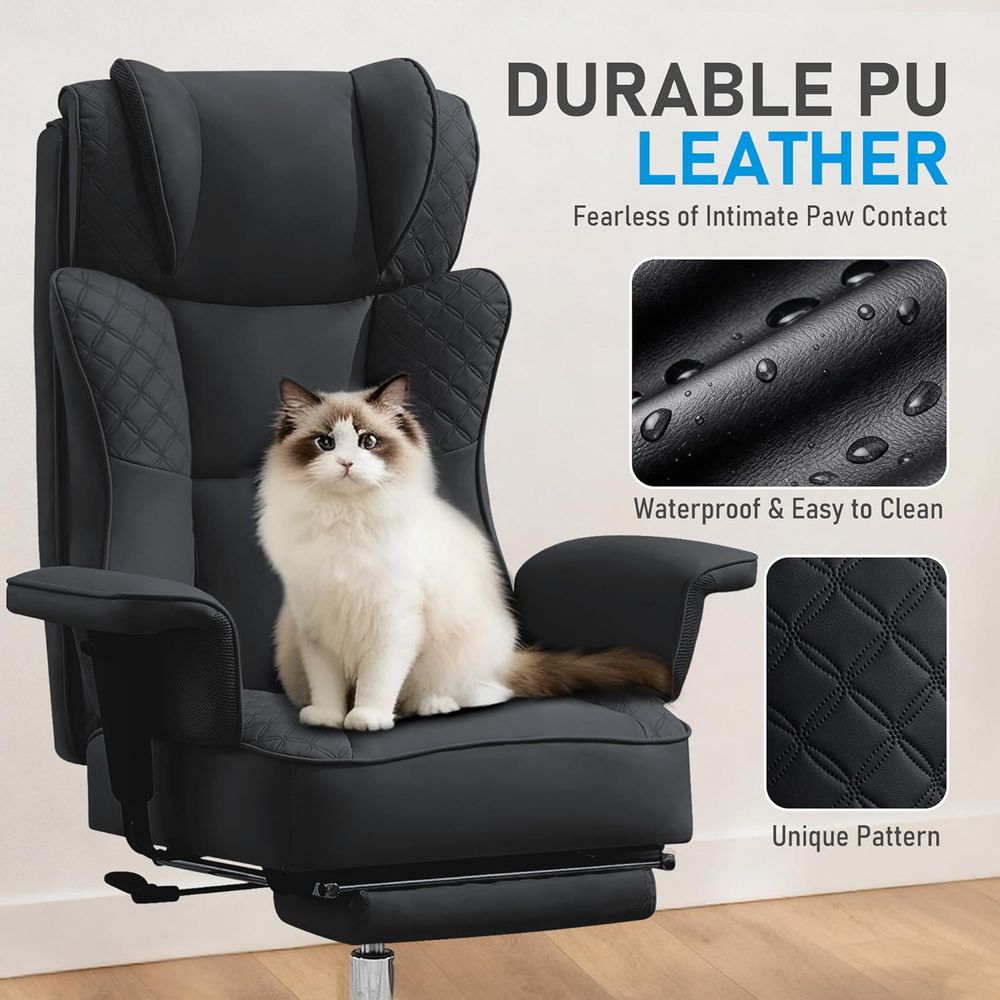 Duże i wysokie krzesło biurowe – Ergonomic Office Chair recenzja i cena