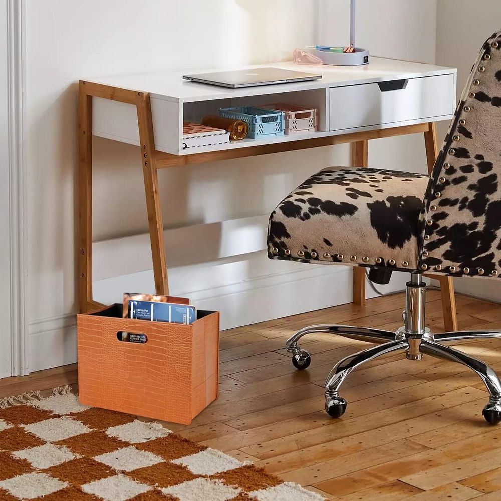 Brązowy drewniany organizer na – Home Office Or recenzja i cena